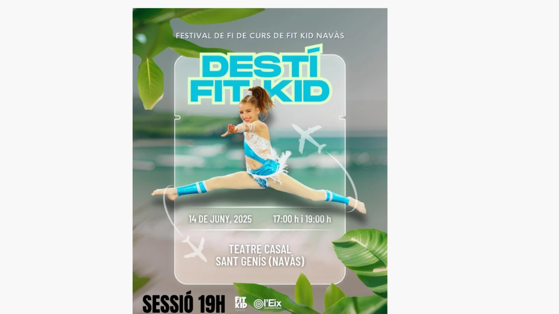 FESTIVAL DE FI DE CURS 2024/2025 - DESTÍ FIT KID: SESSIÓ 19H